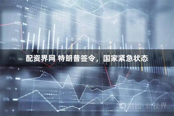 配资界网 特朗普签令，国家紧急状态